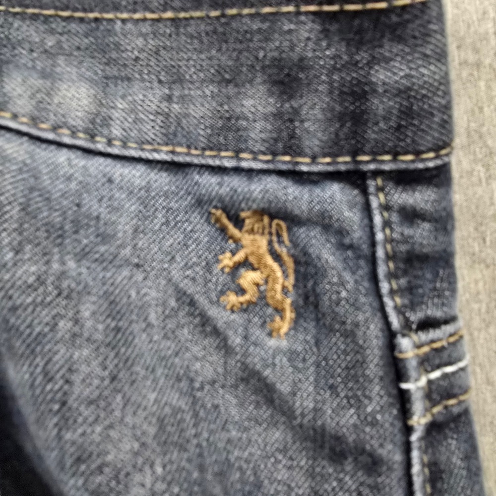 English Laundry Lions Crest‎ Mens Straight Leg Jeans Dark Wash Blue 46x30